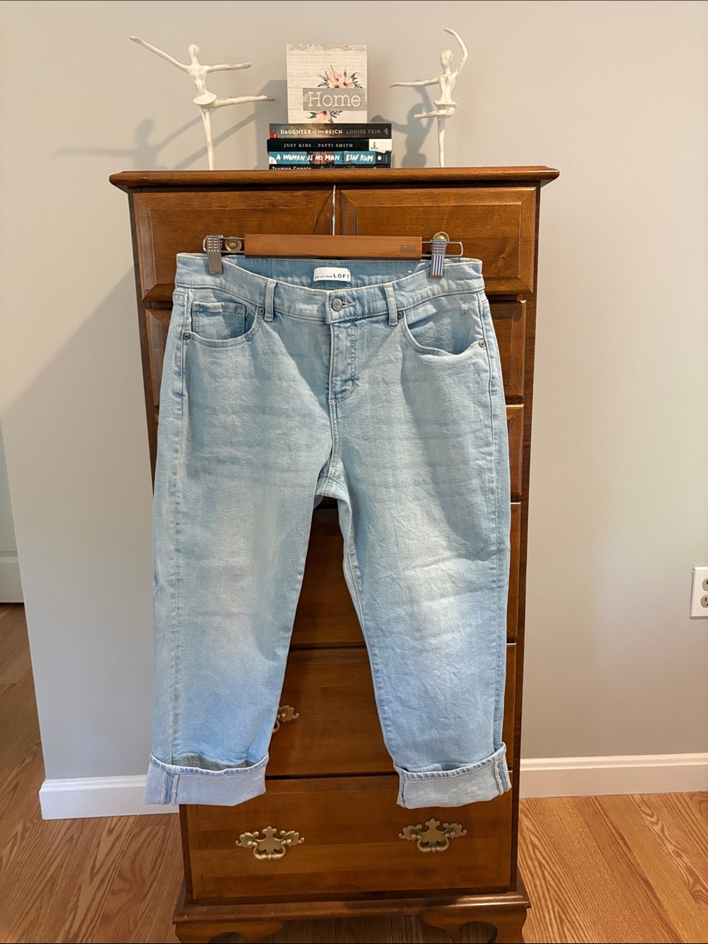 LOFT Light Wash Boyfriend Jeans